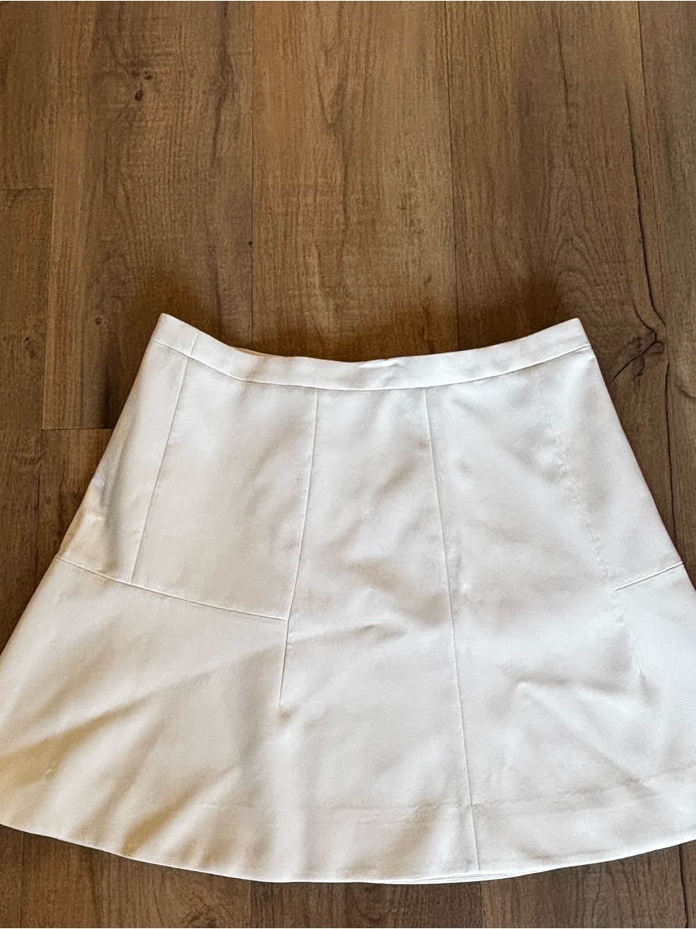 J.Crew Ivory Mini Skirt Size 4 A-Line Preppy Old Money Office Siren